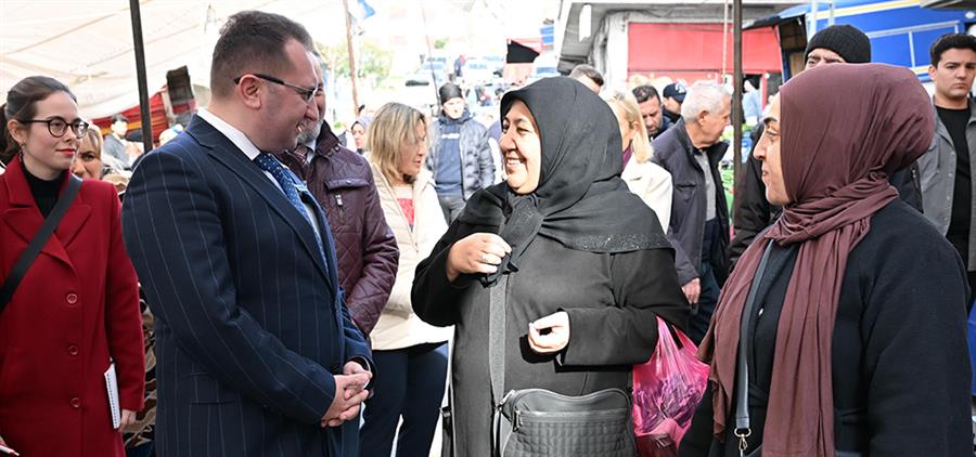 Başkan Bahçetepe, Pazar Ziyaretlerine Devam Ediyor